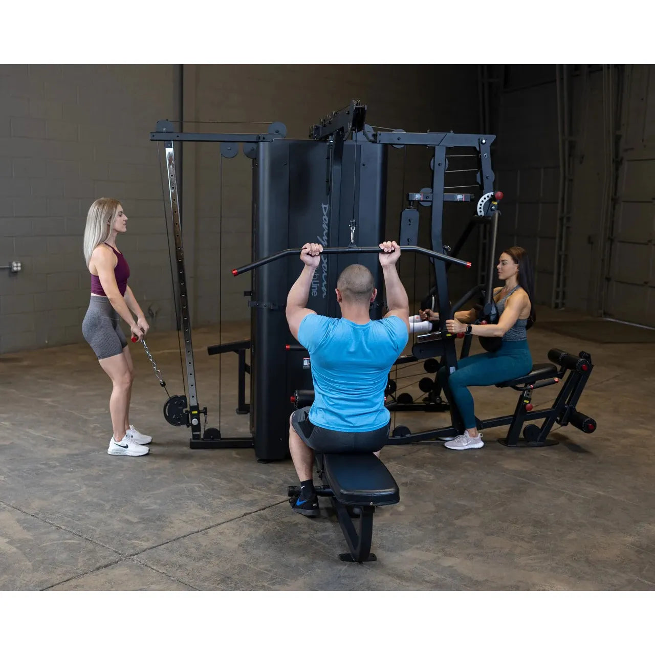 pull down on Body Solid Pro Clubline S1000 Four-Stack Gym