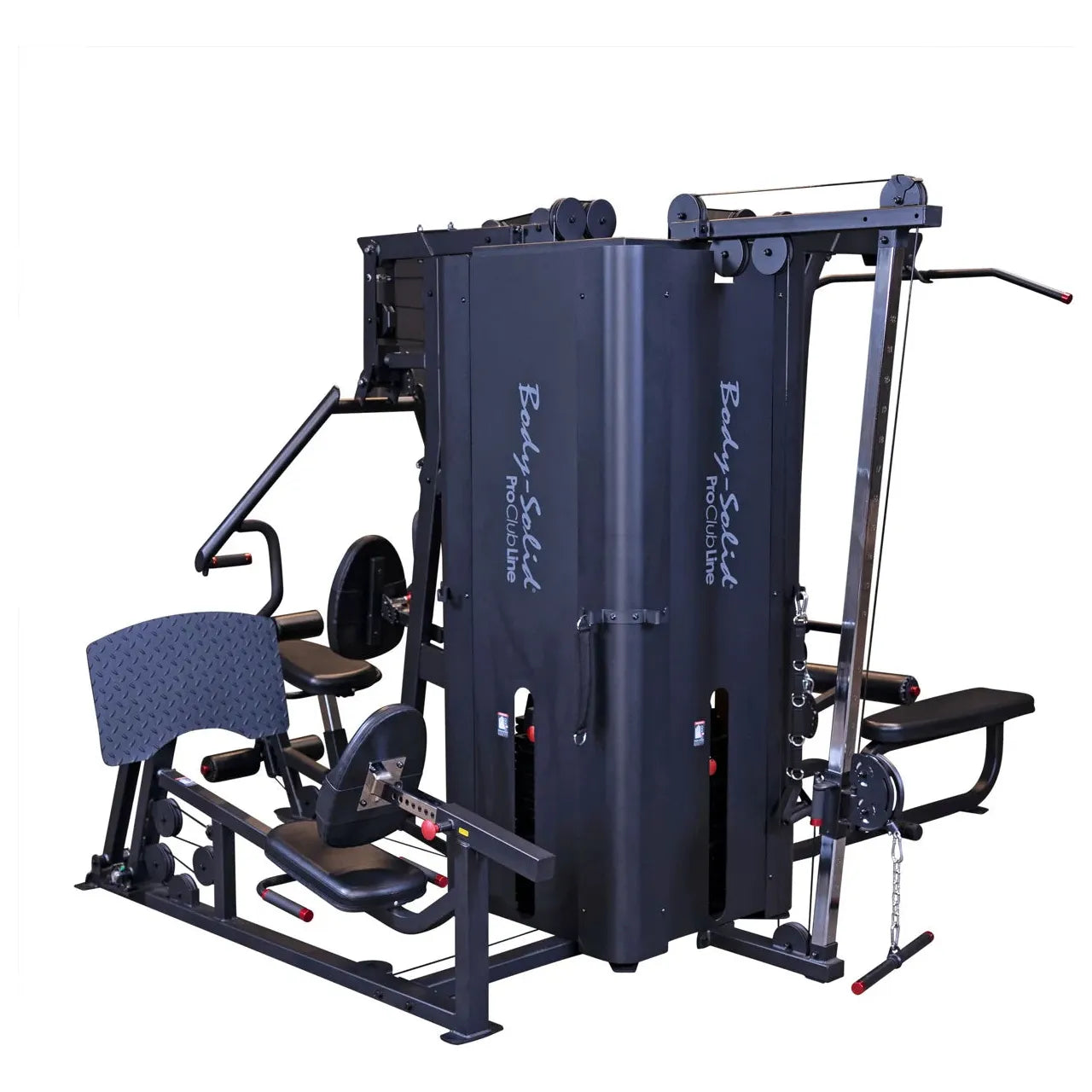 Body Solid Pro Clubline S1000 Four-Stack Gym side angle