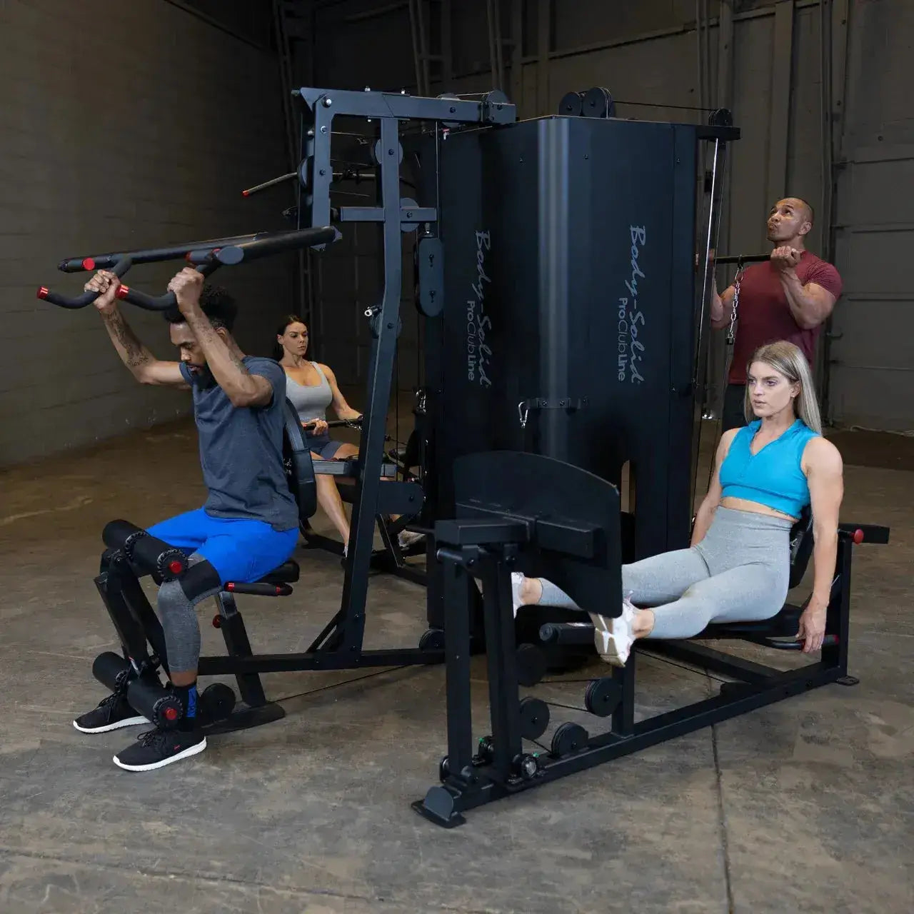 Body Solid Pro Clubline S1000 Four-stack Gym, view 13, RecovAthlete