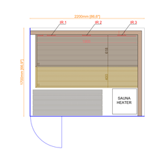 Lumaria Indoor Sauna Cabin – Medium | ThermaSol