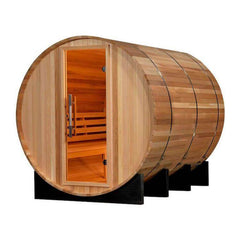 Golden Designs Marstrand Edition 6 Person Traditional Barrel Steam Sauna - Canadian Red Cedar