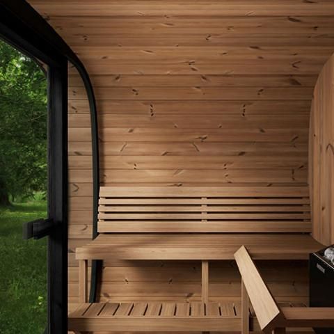 SaunaLife 6-Person Cube-Series Outdoor Home Sauna Kit CL7G-Outdoor Saunas-Nordica Sauna