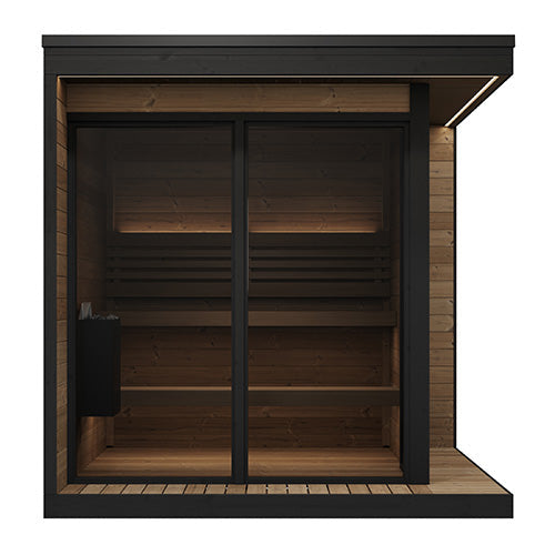 SaunaLife GL6 6-Person Outdoor Sauna Kit | Garden Luxury Series, view 2, RecovAthlete