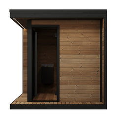 SaunaLife GL6 6-Person Outdoor Sauna Kit | Garden Luxury Series