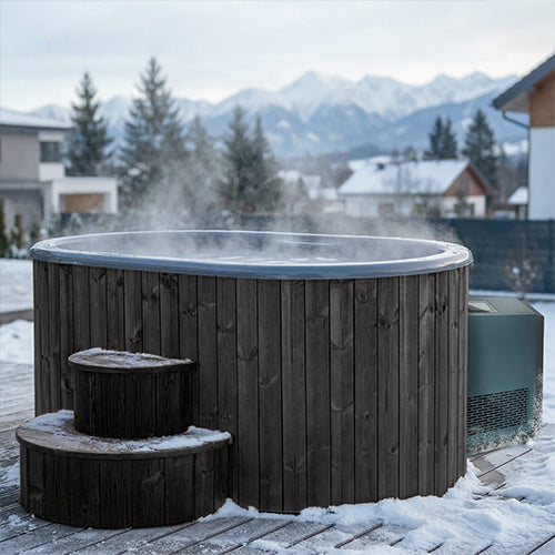SaunaLife S2BC Cold Plunge Tub With Chiller | 2 Person