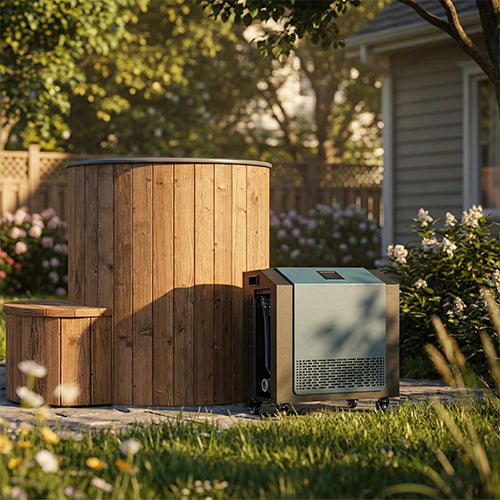 SaunaLife S1NC Cold Plunge Tub With Chiller | 1 Person