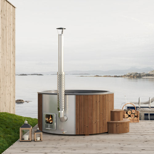SaunaLife S6N Wood-Burning Hot Tub | 7 Person