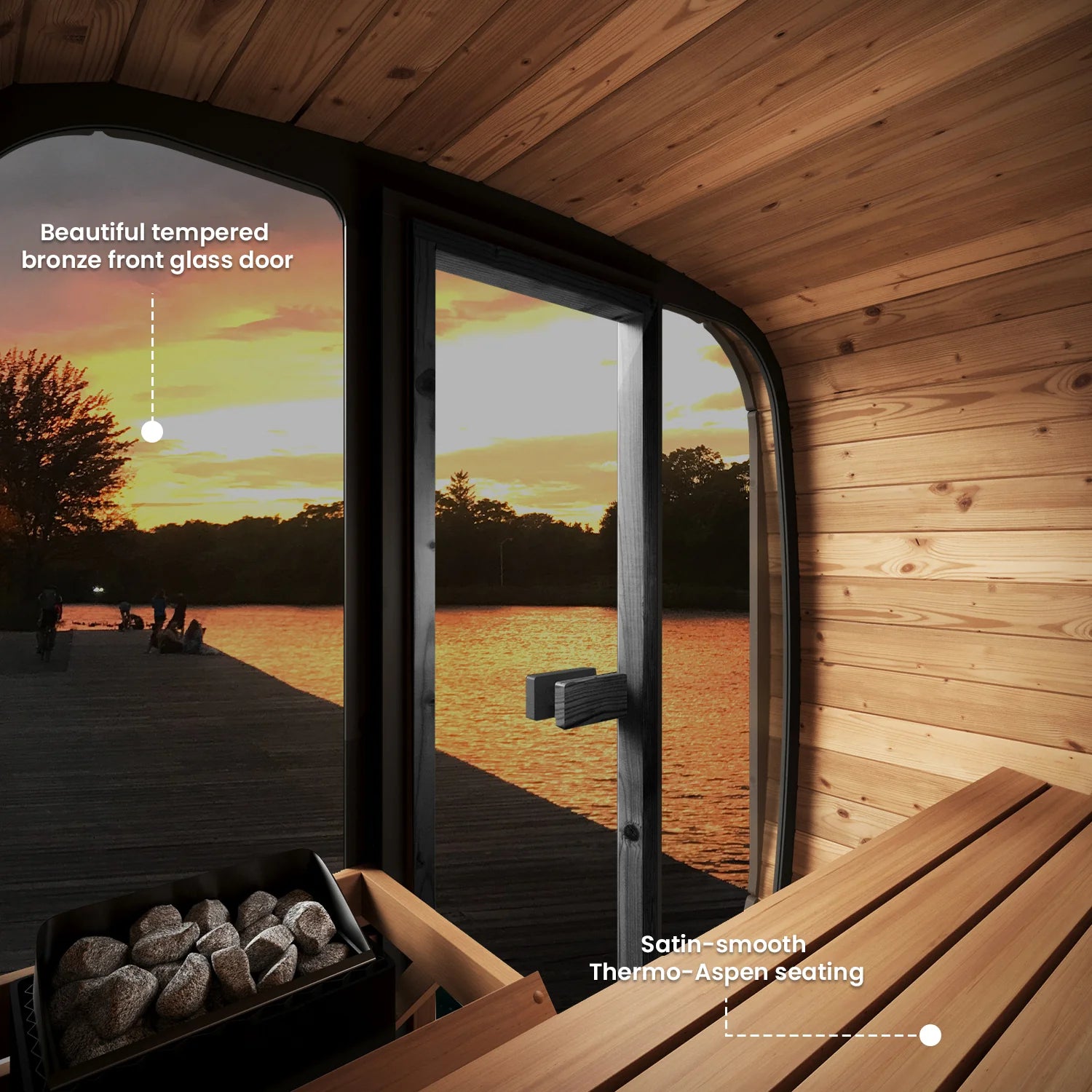 SaunaLife CL4G Sauna – 3-Person Cube-Series Outdoor Home Sauna Kit, view 11, RecovAthlete