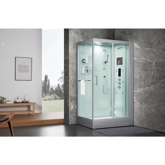 Maya Bath Lucca Platinum Steam Shower, RecovAthlete