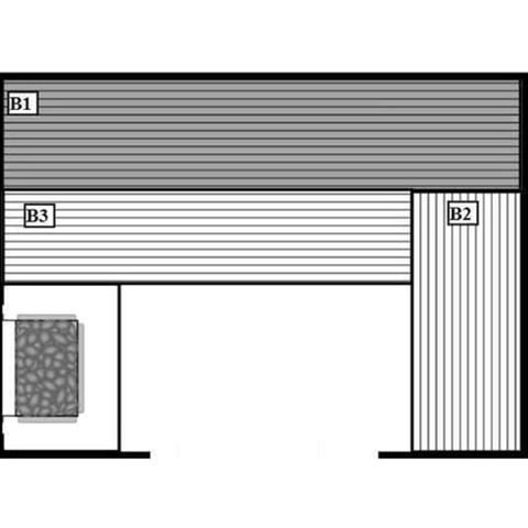 Scandia Electric Ultra DIY PreCut Sauna Kit 48" x 84" x 84"