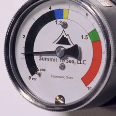 Summit to Sea pressure gauge for dive chamber