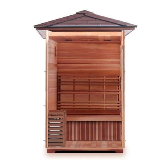 Sunray Eagle 2 Person Outdoor Traditional Sauna HL200D1, view 2, RecovAthlete