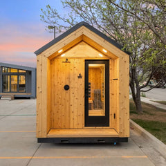 Sweaty Yeti Sauna Plunge 4-6 Person Outdoor Sauna &amp; Cold Plunge Cabin