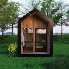 Sweaty Yeti 4-6 Person Traditional Outdoor Sauna Cabin