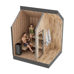 Sweaty Yeti 4-6 Person Traditional Outdoor Sauna Cabin