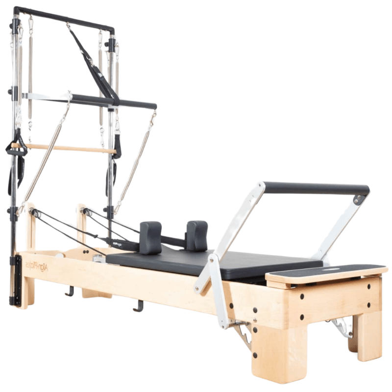 Align Pilates M8-Pro maple reformer with Half Cadillac complete bundle as shipped