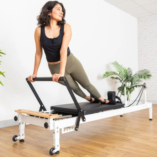 Align Pilates R8-Pro Pilates Reformer in White-Light Commercial Reformer
