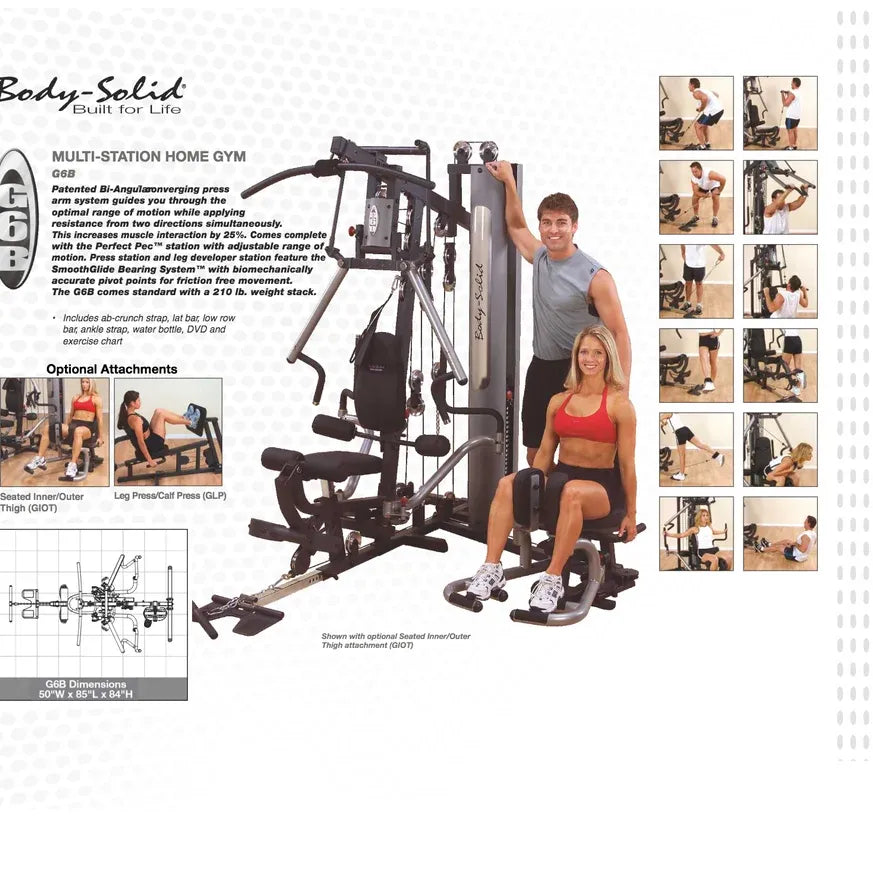 Body-Solid G6BR Bi-angular Home Gym, view 23, RecovAthlete