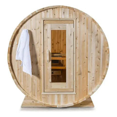 Dundalk CT Harmony 4 Person Outdoor Barrel Sauna