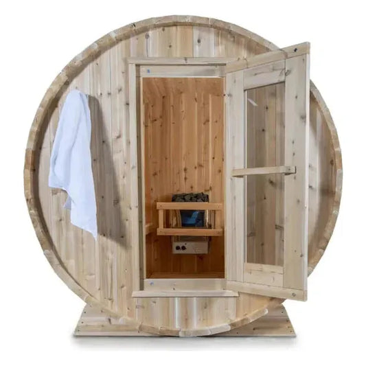 Leisurecraft CT Harmony 4 Person Outdoor Barrel Sauna