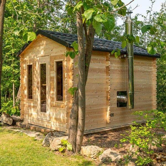 Leisurecraft CT Georgian 6 Person Cabin Sauna with Changeroom | CTC88CW