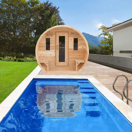 Leisurecraft Sauna CT Elation 4 Person Barrel Sauna CTC2424E