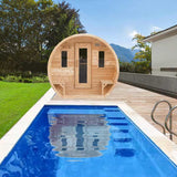 Dundalk LeisureCraft Sauna Dundalk CT Elation 4 Person Barrel Sauna CTC2424E