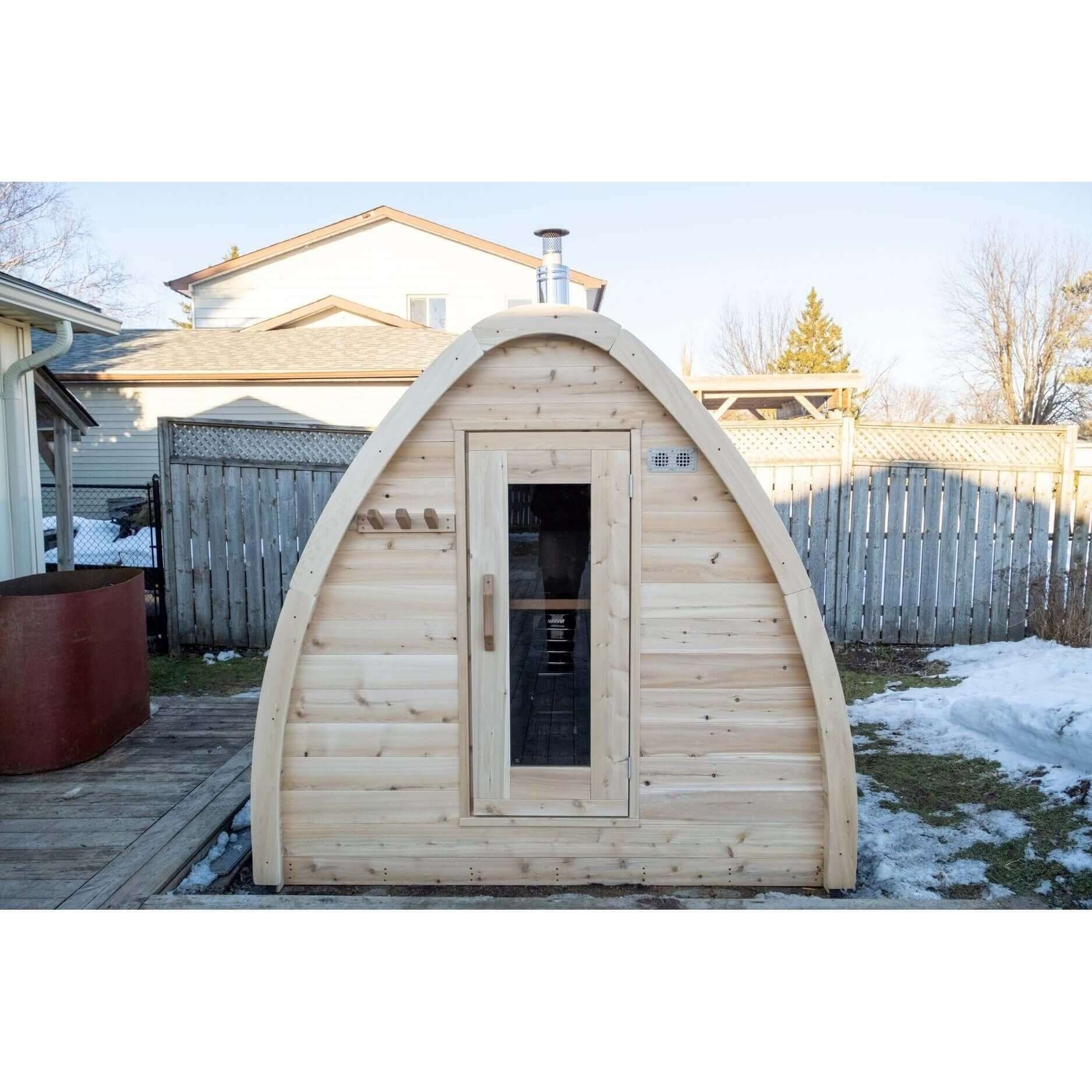 Leisurecraft MiniPOD sauna front view