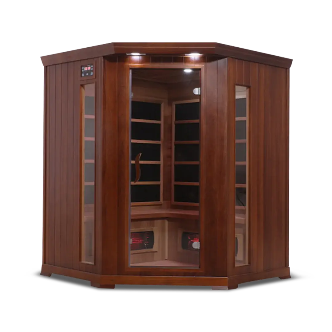 HealthSmart 4 Person Full Spectrum Corner Infrared Sauna