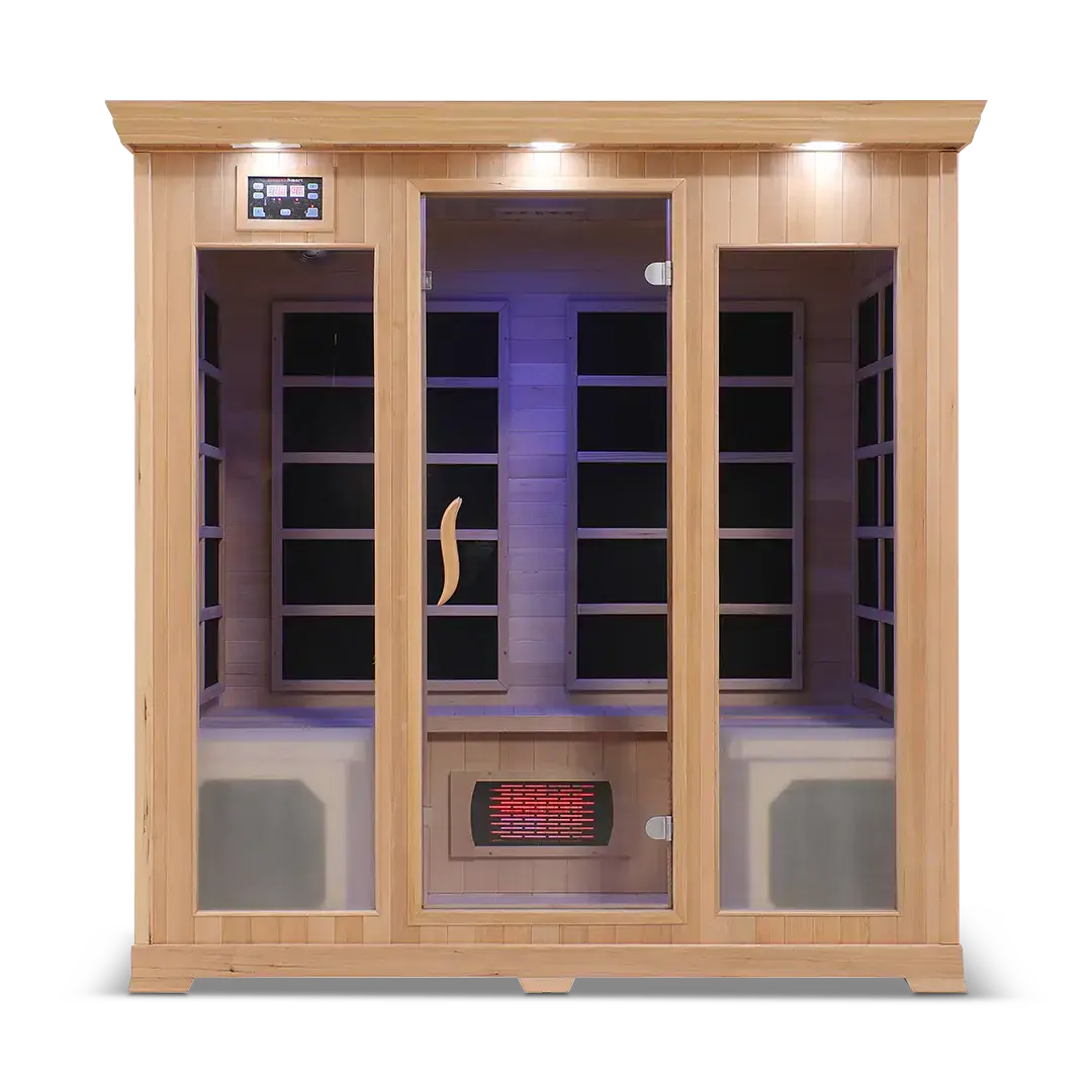 HealthSmart 4 Person Full Spectrum Infrared Sauna, view 7, RecovAthlete