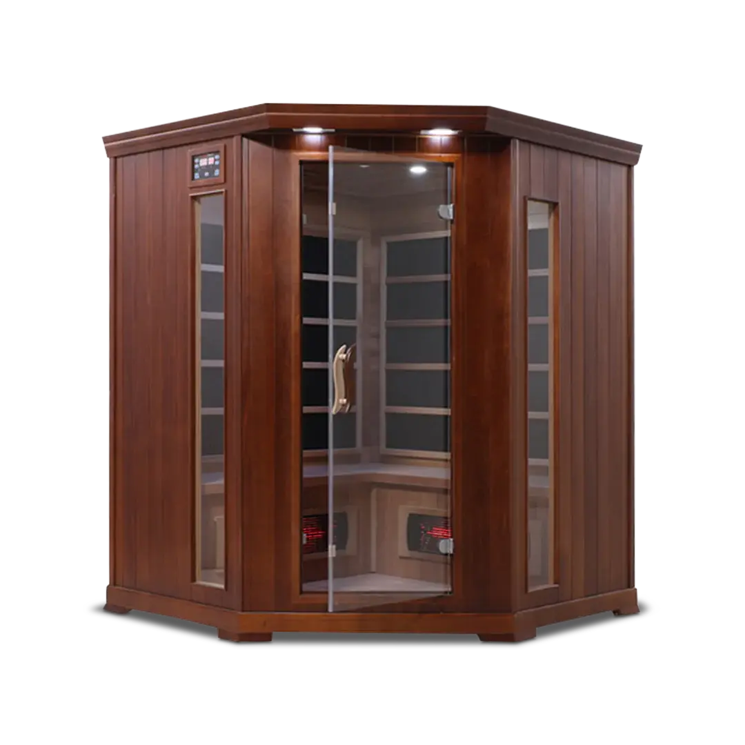 HealthSmart 4 Person Full Spectrum Corner Infrared Sauna