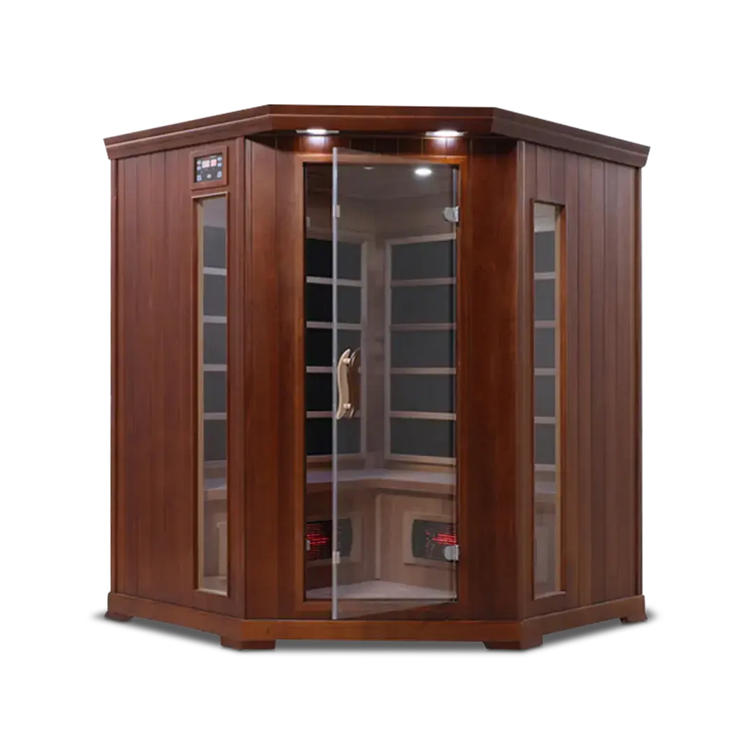 HealthSmart 4 Person Full Spectrum Corner Infrared Sauna, view 7, RecovAthlete