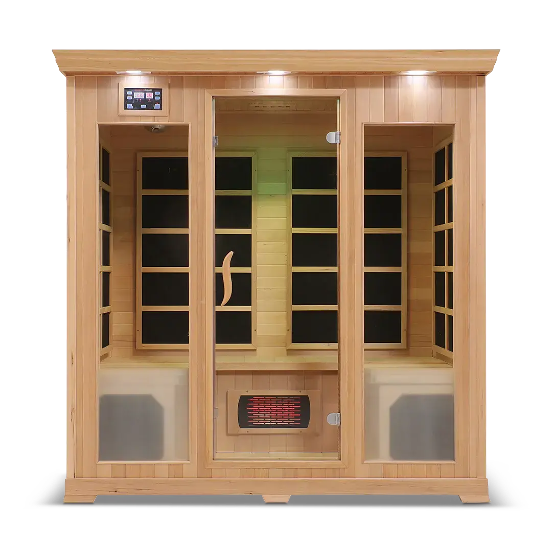 HealthSmart 4 Person Full Spectrum Infrared Sauna, view 6, RecovAthlete