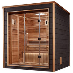 Golden Designs Drammen 3 Person Outdoor Traditional Sauna (GDI-8203-01) - Canadian Red Cedar Interior - GDI-8203-01Golden Designs Inc.SaunasRecovAthlete