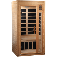 Golden Designs Geneva Elite 1-2-person PureTech™ Near Zero EMF FAR Infrared Sauna (Canadian Hemlock) - GDI-6106-01 EliteGolden Designs Inc.SaunasRecovAthlete