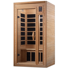 Golden Designs Geneva Elite 1-2-person PureTech™ Near Zero EMF FAR Infrared Sauna (Canadian Hemlock) - GDI-6106-01 EliteGolden Designs Inc.SaunasRecovAthlete