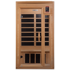 Golden Designs Geneva Elite 1-2-person PureTech™ Near Zero EMF FAR Infrared Sauna (Canadian Hemlock) - GDI-6106-01 EliteGolden Designs Inc.SaunasRecovAthlete