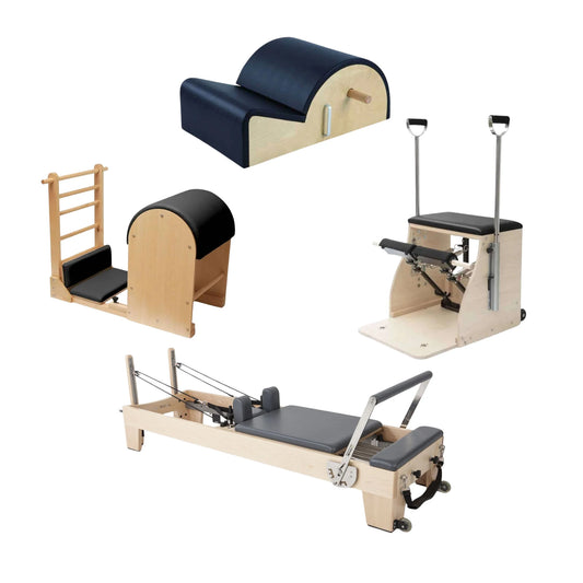 Elina Elite Tower – One-On-One Pilates Studio Package (Reformer with Tower, Chair & Barrels)