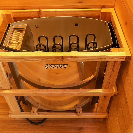 Sunray Saunas Sunray Denali 4-Person Contemporary Outdoor Sauna with Harvia Heater
