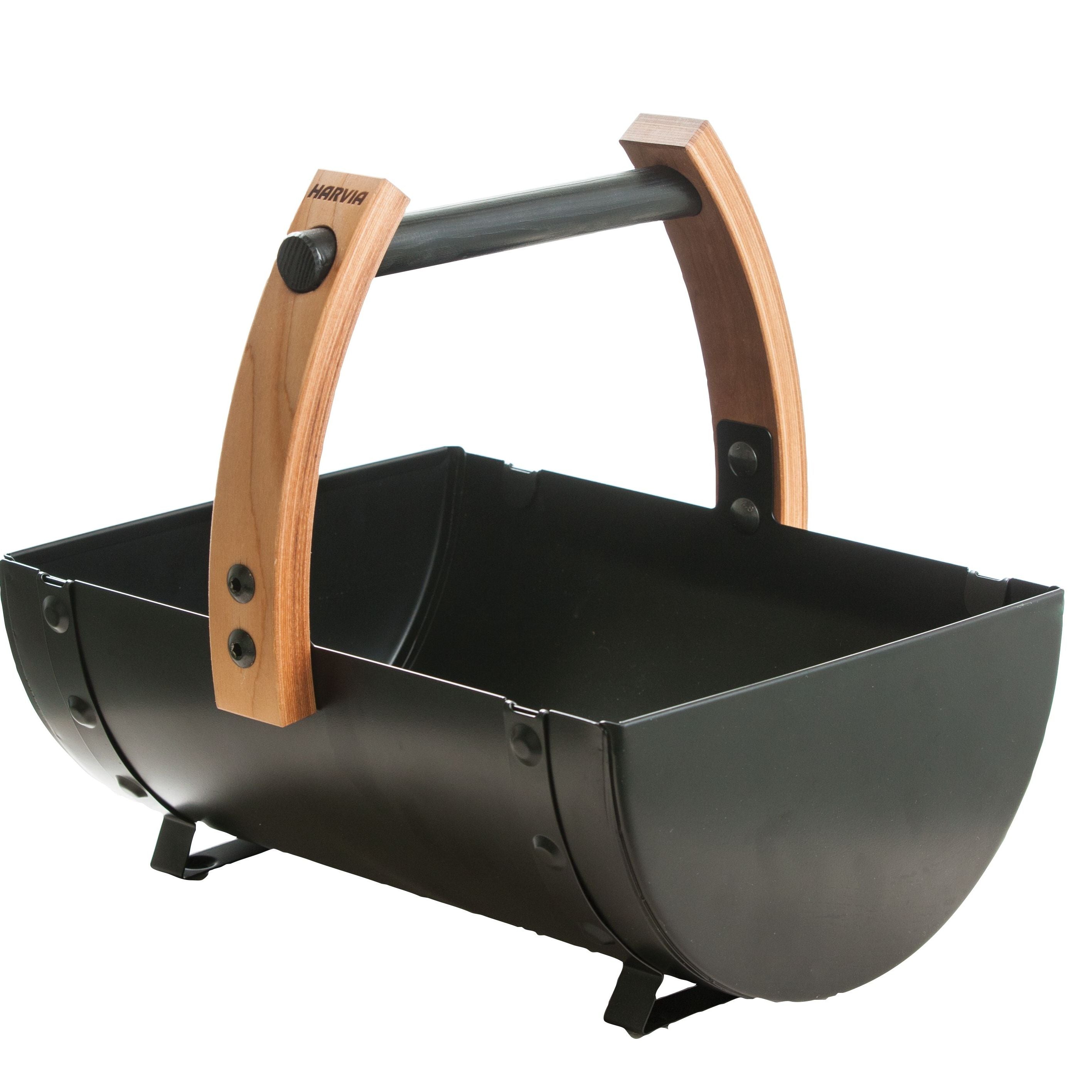 Harvia SASPO100 Legend sauna bucket black steel with wooden handle