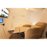 Interior view of Macy-Pan Hyperbaric Oxygen Therapy Chamber HE5000 with seating and monitoring screen.