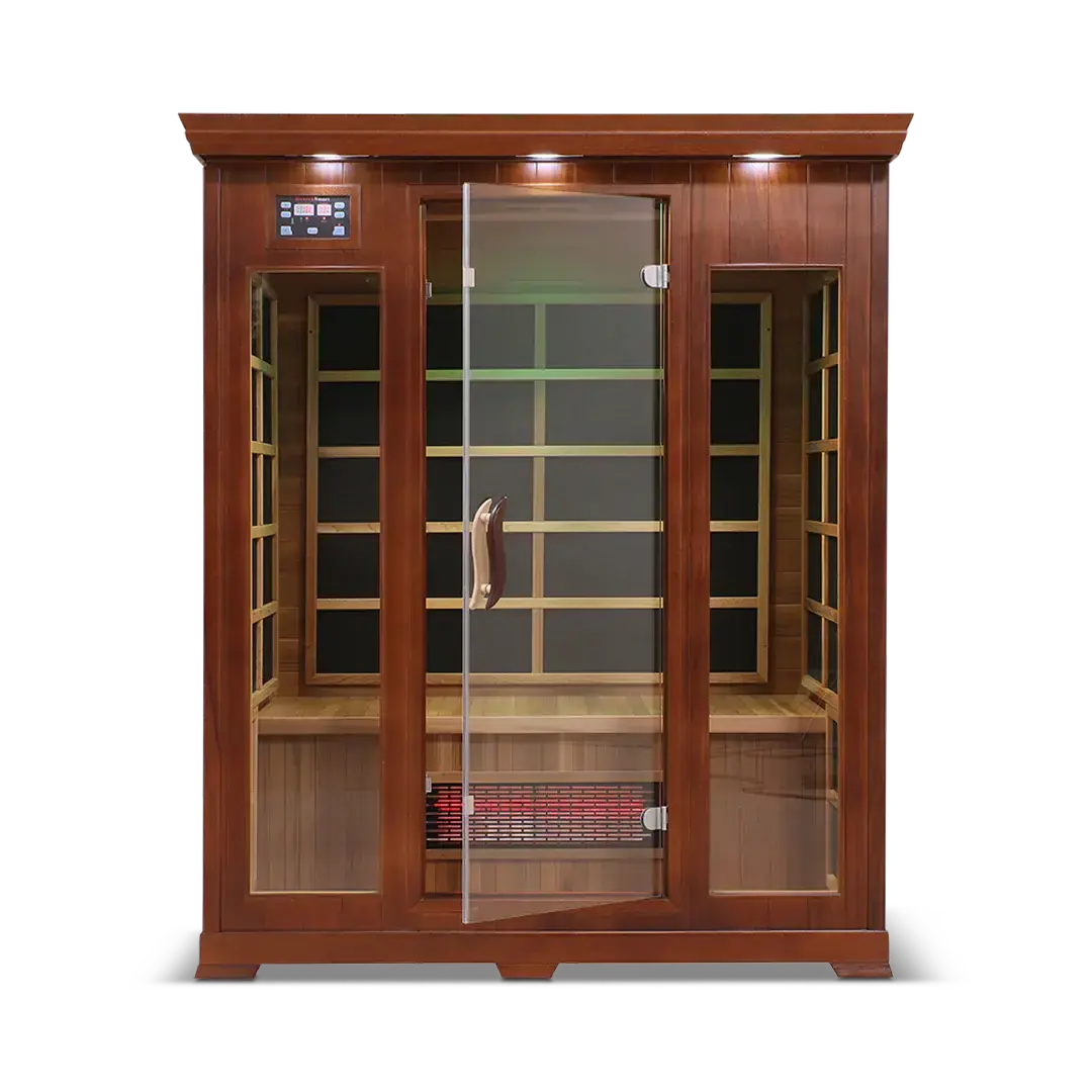 HealthSmart 3 Person Full Spectrum Infrared Sauna, RecovAthlete