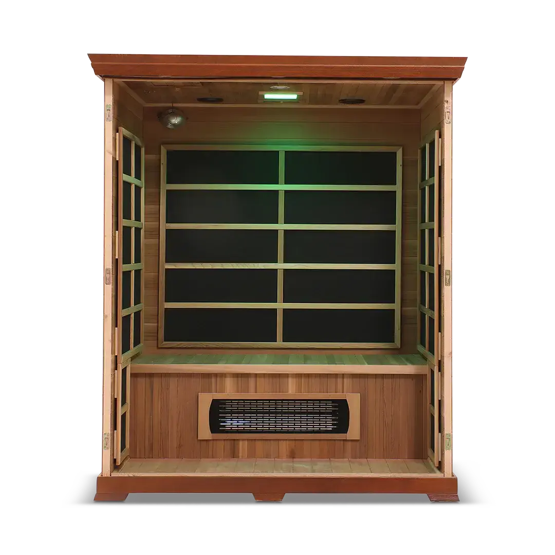 HealthSmart 3 Person Full Spectrum Infrared Sauna, view 8, RecovAthlete