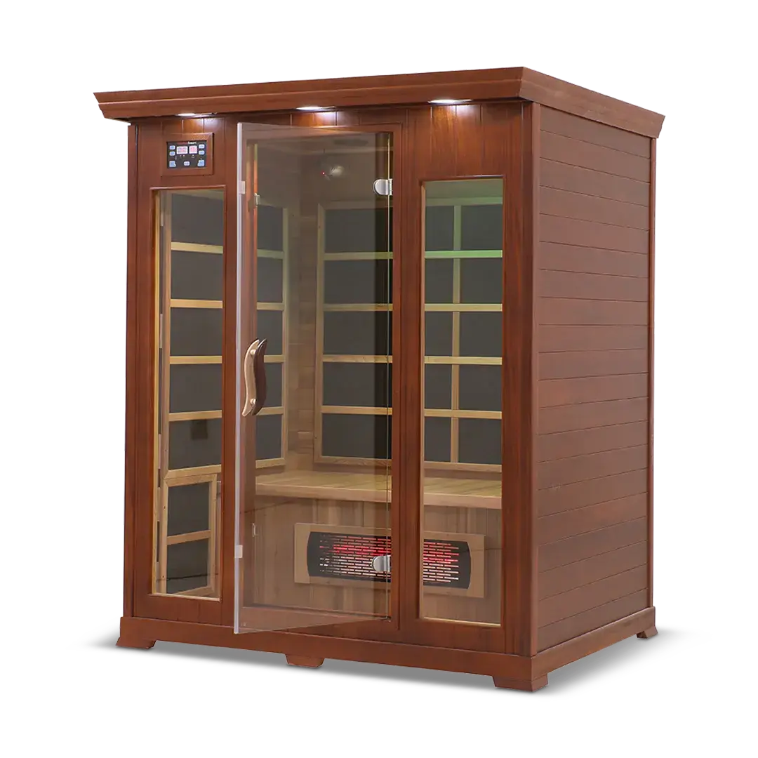 HealthSmart 3 Person Full Spectrum Infrared Sauna, view 9, RecovAthlete