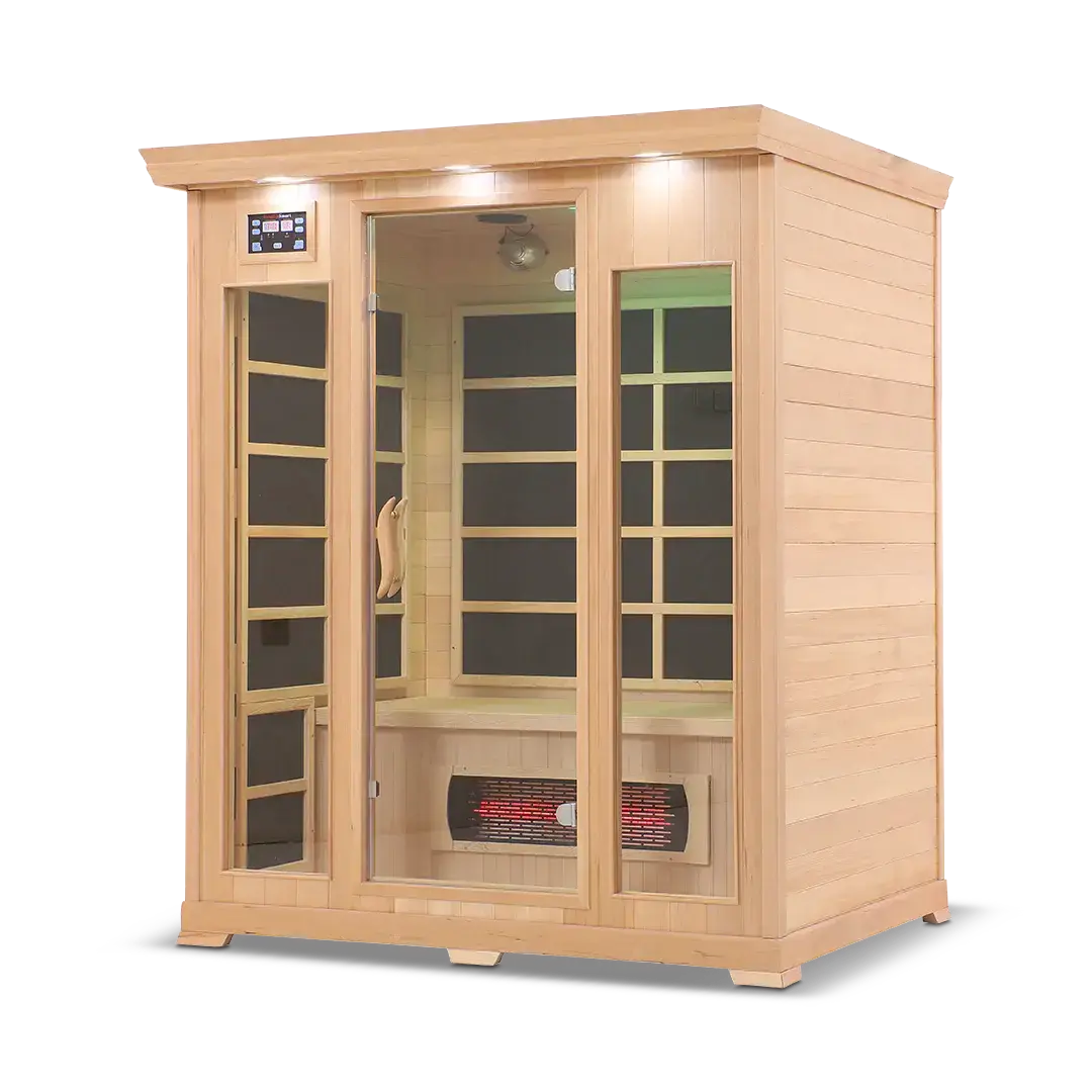HealthSmart 3 Person Full Spectrum Infrared Sauna, view 7, RecovAthlete