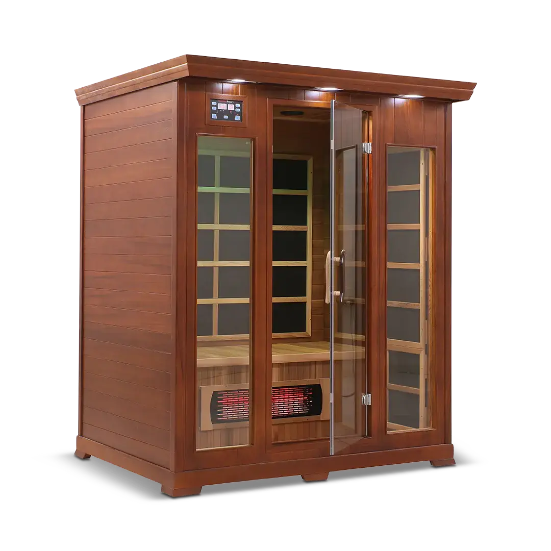 HealthSmart 3 Person Full Spectrum Infrared Sauna, view 10, RecovAthlete