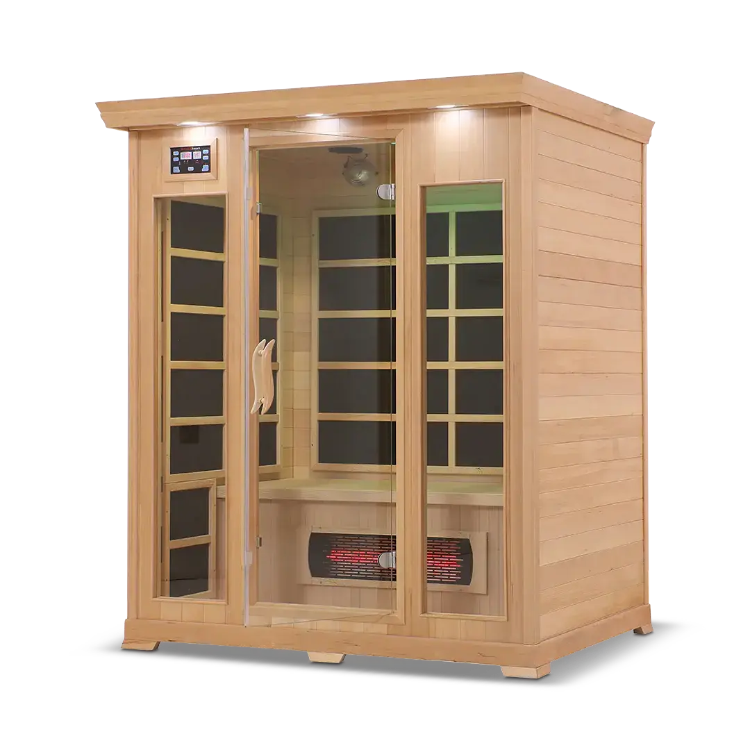 HealthSmart 3 Person Full Spectrum Infrared Sauna, view 4, RecovAthlete