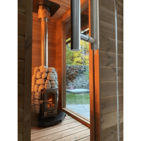 HUUM Sauna Wood Stove Chimney Kit, Thru-Ceiling