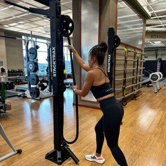 women doing advance workout on RopeFlex RX90 Group Training Tower