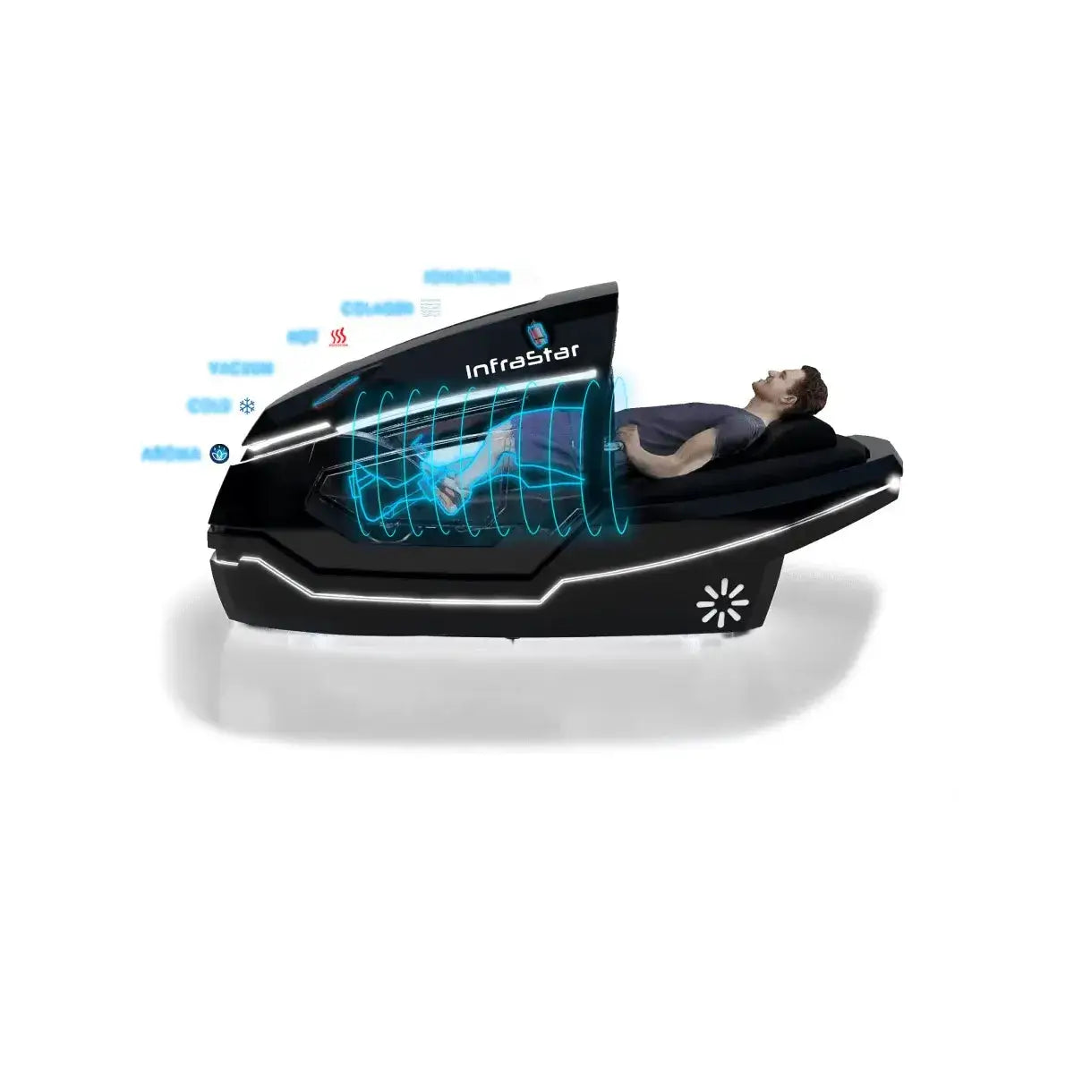 Vacuactivus InfraStar Infrared Vaccum Bike, view 31, RecovAthlete